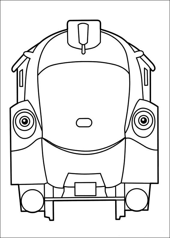 Plansa de colorat cu Tren 37 31